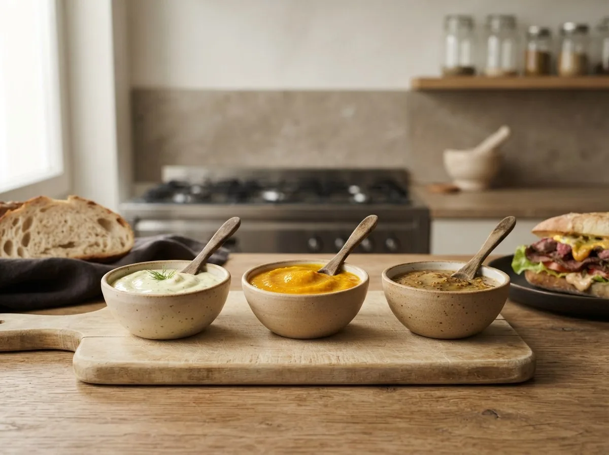 Tris di salse gourmet in ciotoline